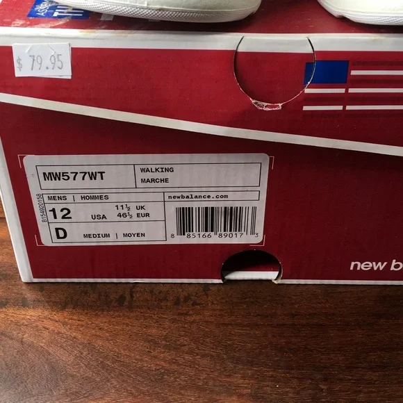 New Balance White Athletic Sneakers - Picture 3 of 9